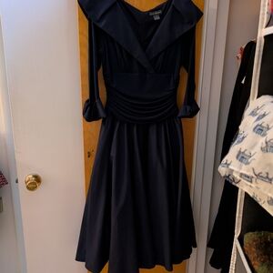 Jessica Howard Dark Blue Long Sleeve Dress